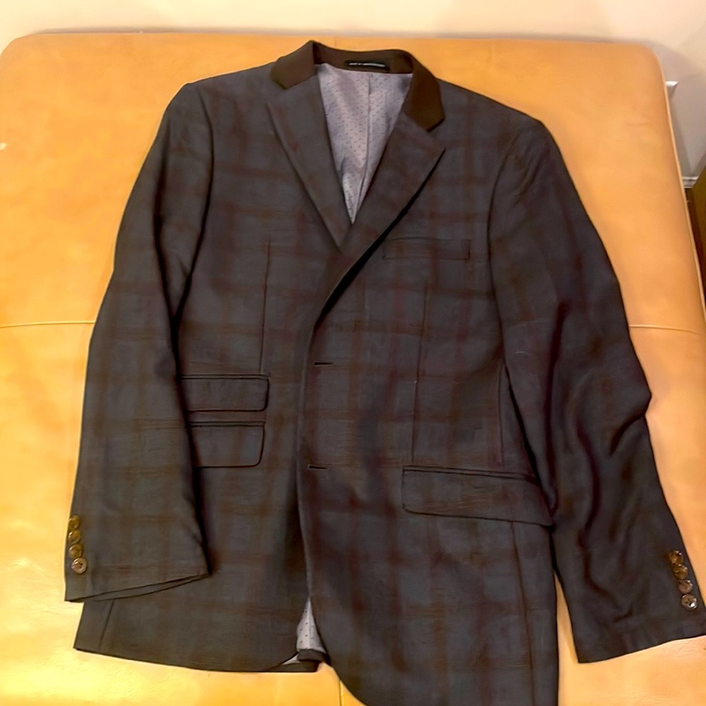 Brown/Grey Check Blazer